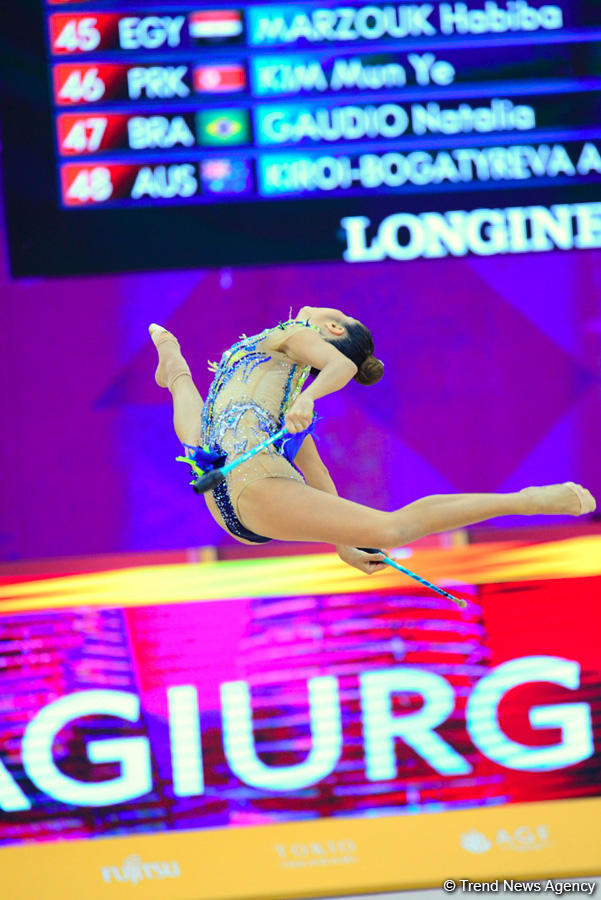 Day 4 of competitions in 37th Rhythmic Gymnastics World Championships underway in Baku (PHOTO)