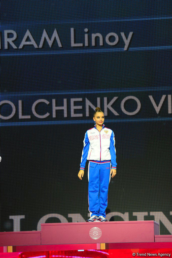Awarding ceremony of winners of 37th Rhythmic Gymnastics World Championships held in Baku (PHOTO)