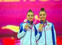 Awarding ceremony of winners of 37th Rhythmic Gymnastics World Championships held in Baku (PHOTO)