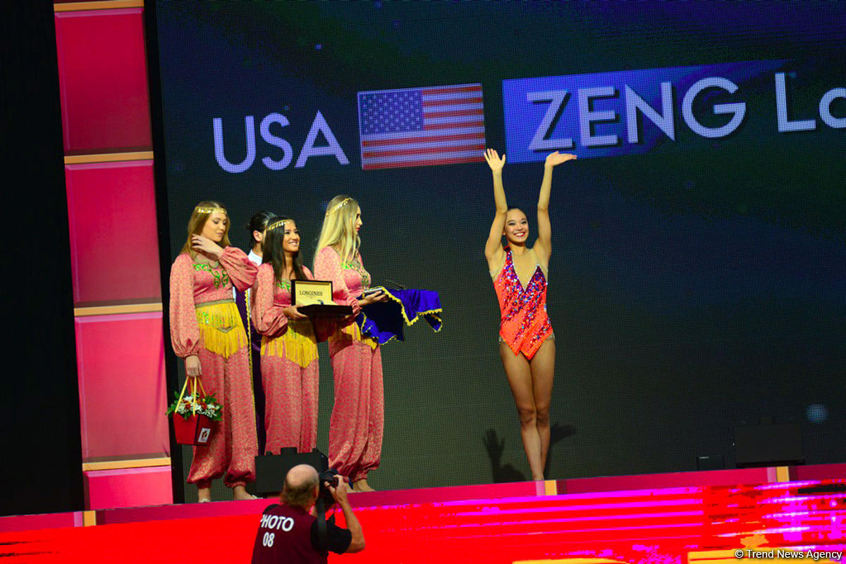 Awarding ceremony of winners of 37th Rhythmic Gymnastics World Championships held in Baku (PHOTO)