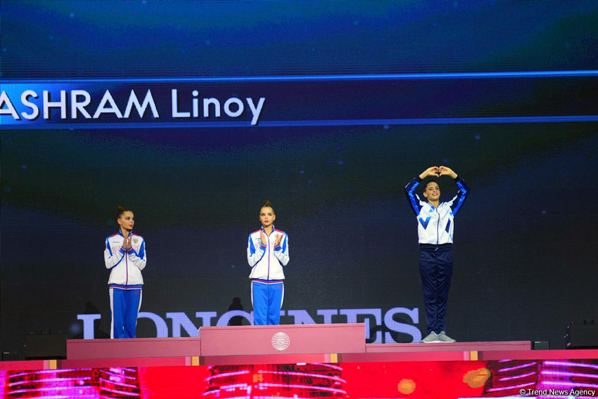 Awarding ceremony of winners of 37th Rhythmic Gymnastics World Championships held in Baku (PHOTO)