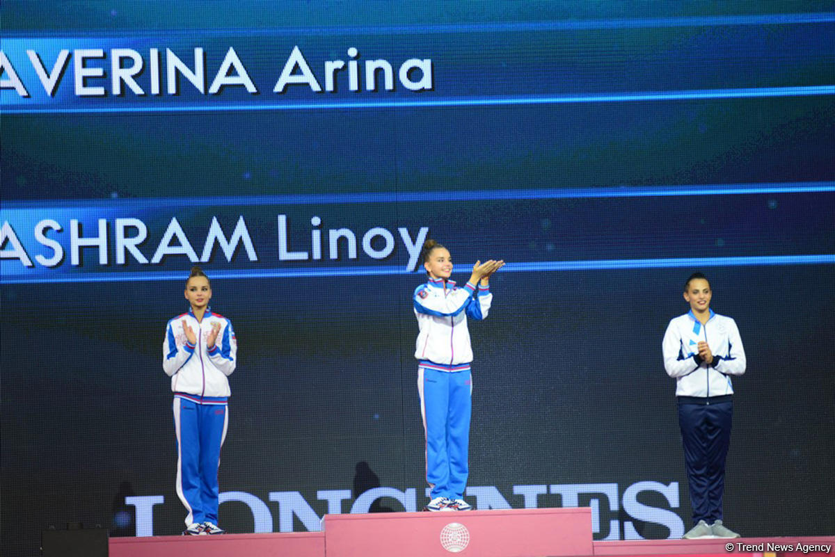 Awarding ceremony of winners of 37th Rhythmic Gymnastics World Championships held in Baku (PHOTO)