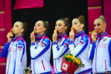 Awarding ceremony of winners of 37th Rhythmic Gymnastics World Championships held in Baku (PHOTO)