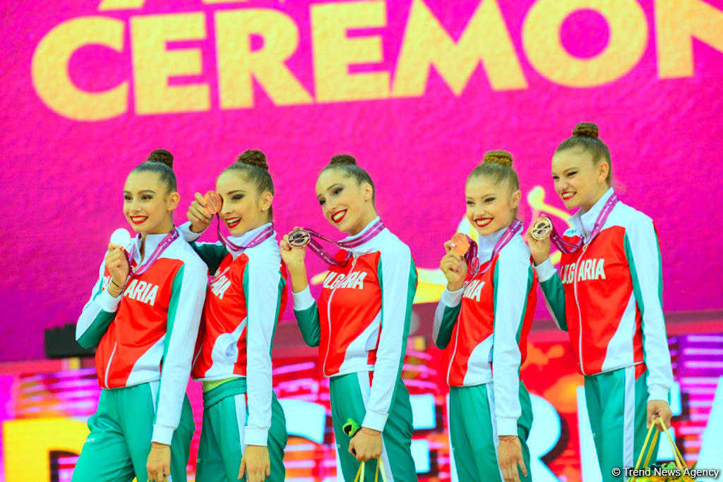 Awarding ceremony of winners of 37th Rhythmic Gymnastics World Championships held in Baku (PHOTO)