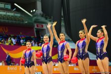 Team competitions in group exercises underway at 37th Rhythmic Gymnastics World Cup in Baku (PHOTO)