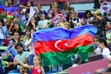 Team competitions in group exercises underway at 37th Rhythmic Gymnastics World Cup in Baku (PHOTO)