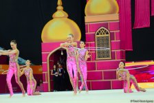 Team competitions in group exercises underway at 37th Rhythmic Gymnastics World Cup in Baku (PHOTO)