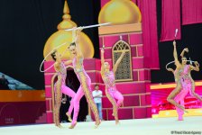 Team competitions in group exercises underway at 37th Rhythmic Gymnastics World Cup in Baku (PHOTO)