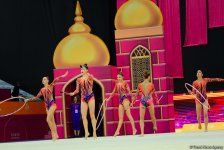 Team competitions in group exercises underway at 37th Rhythmic Gymnastics World Cup in Baku (PHOTO)