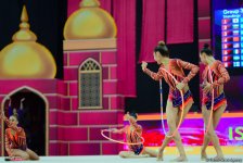 Team competitions in group exercises underway at 37th Rhythmic Gymnastics World Cup in Baku (PHOTO)