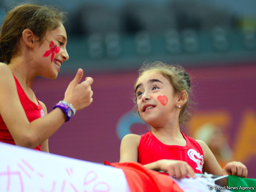 Team competitions in group exercises underway at 37th Rhythmic Gymnastics World Cup in Baku (PHOTO)