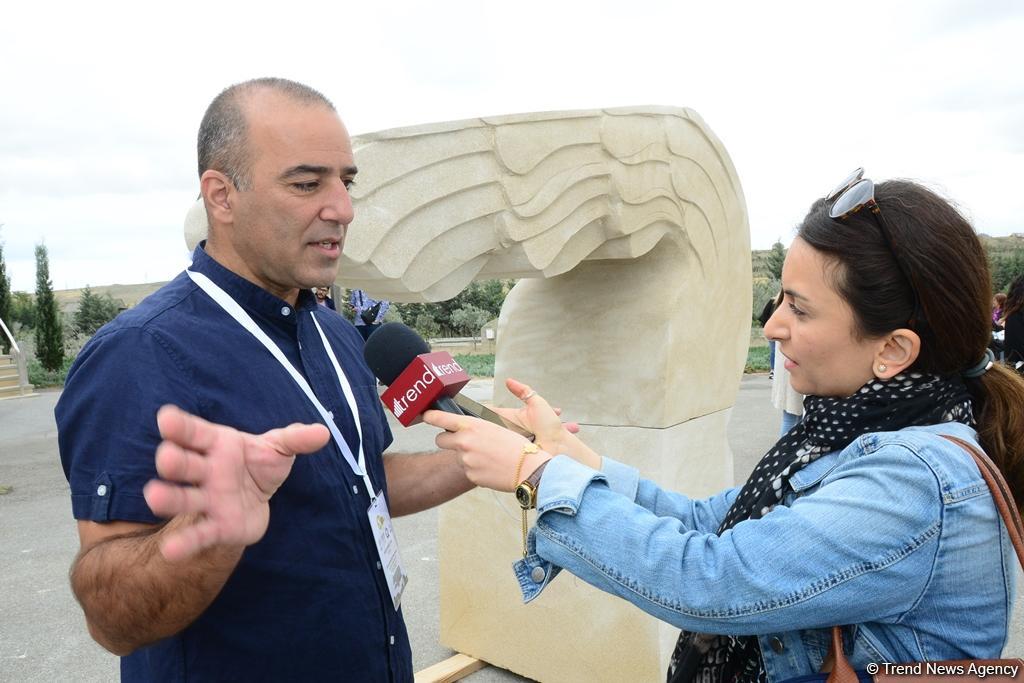 Sculptures by participants of int’l symposium presented as part of Nasimi Festival (PHOTO)