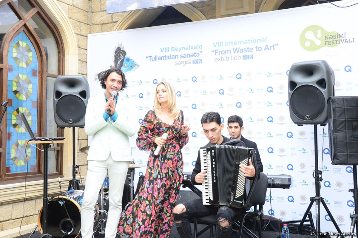 Works of 8th International Exhibition “From Waste to Art” showcased at Nasimi Festival (PHOTO)