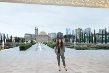 VP of Heydar Aliyev Foundation visits Central Park built along Fuzuli street (PHOTO)