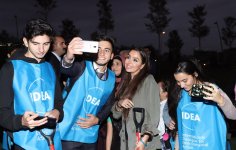 VP of Heydar Aliyev Foundation visits Central Park built along Fuzuli street (PHOTO)