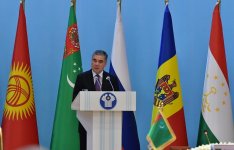 President Ilham Aliyev attends expanded session of CIS Heads of State Council in Ashgabat (PHOTO)