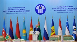 President Ilham Aliyev attends expanded session of CIS Heads of State Council in Ashgabat (PHOTO)