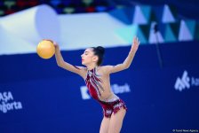 Rhythmic and aerobic gymnastics competitions underway at National Gymnastics Arena in Baku (PHOTO)