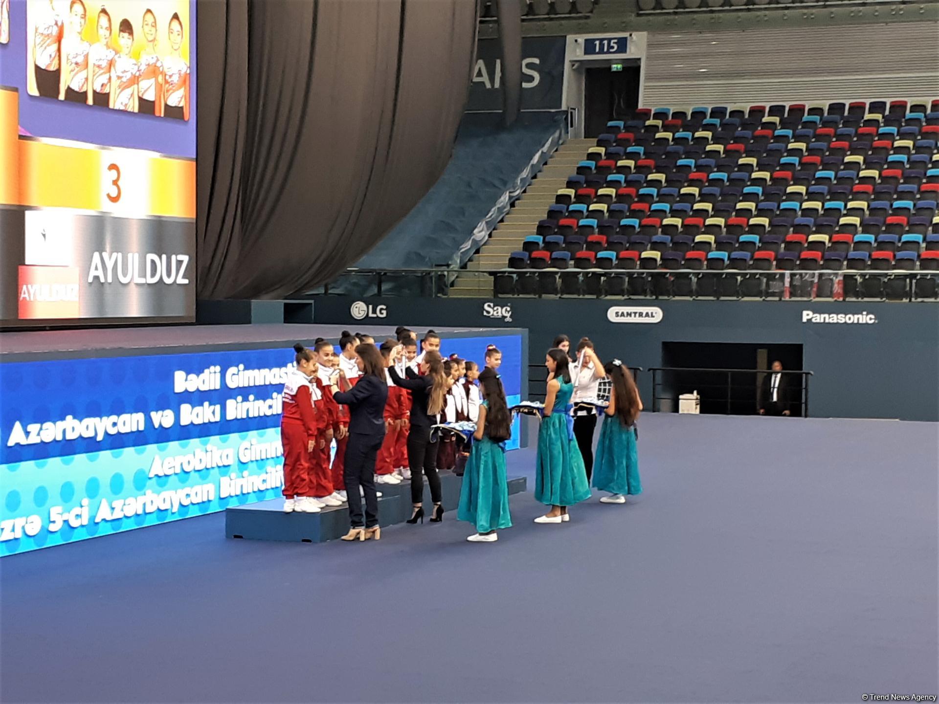 Awarding ceremony held for winners of 26th Azerbaijan and Baku Championships in Rhythmic Gymnastics and 5th Azerbaijan and Baku Championships in Aerobic Gymnastics