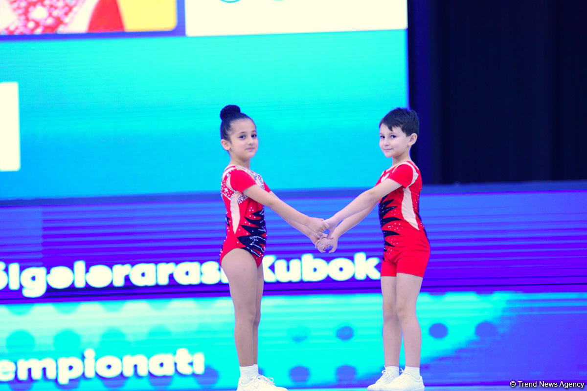 Rhythmic and aerobic gymnastics competitions underway at National Gymnastics Arena in Baku (PHOTO)