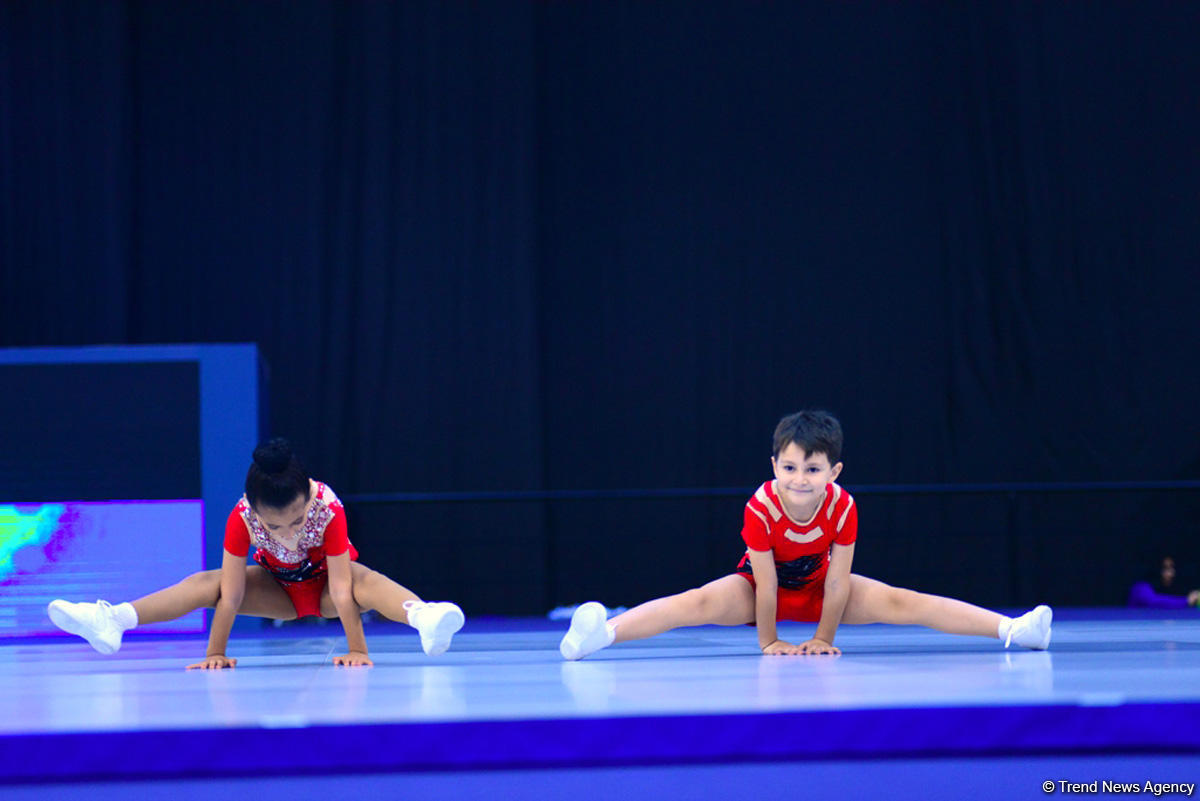 Rhythmic and aerobic gymnastics competitions underway at National Gymnastics Arena in Baku (PHOTO)