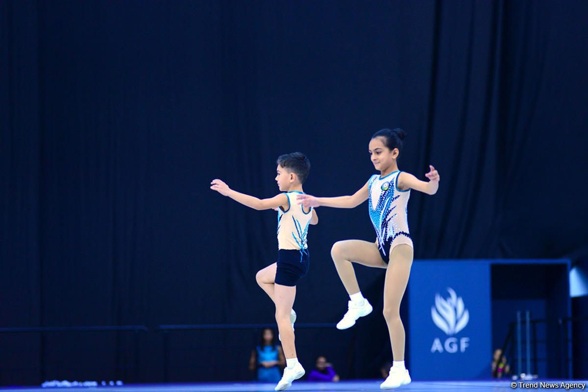 Rhythmic and aerobic gymnastics competitions underway at National Gymnastics Arena in Baku (PHOTO)