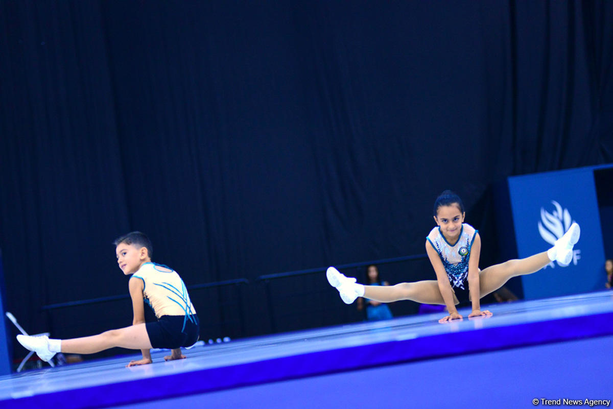 Rhythmic and aerobic gymnastics competitions underway at National Gymnastics Arena in Baku (PHOTO)