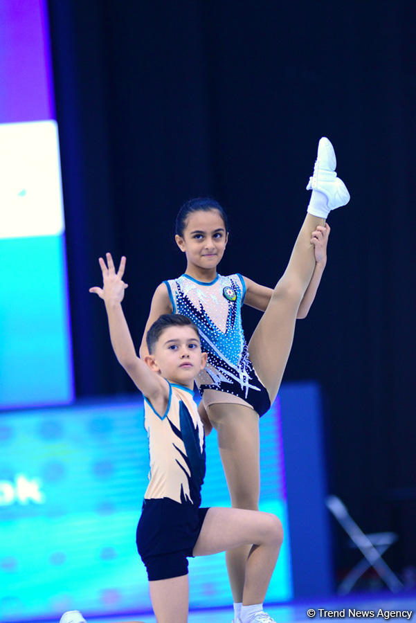 Rhythmic and aerobic gymnastics competitions underway at National Gymnastics Arena in Baku (PHOTO)