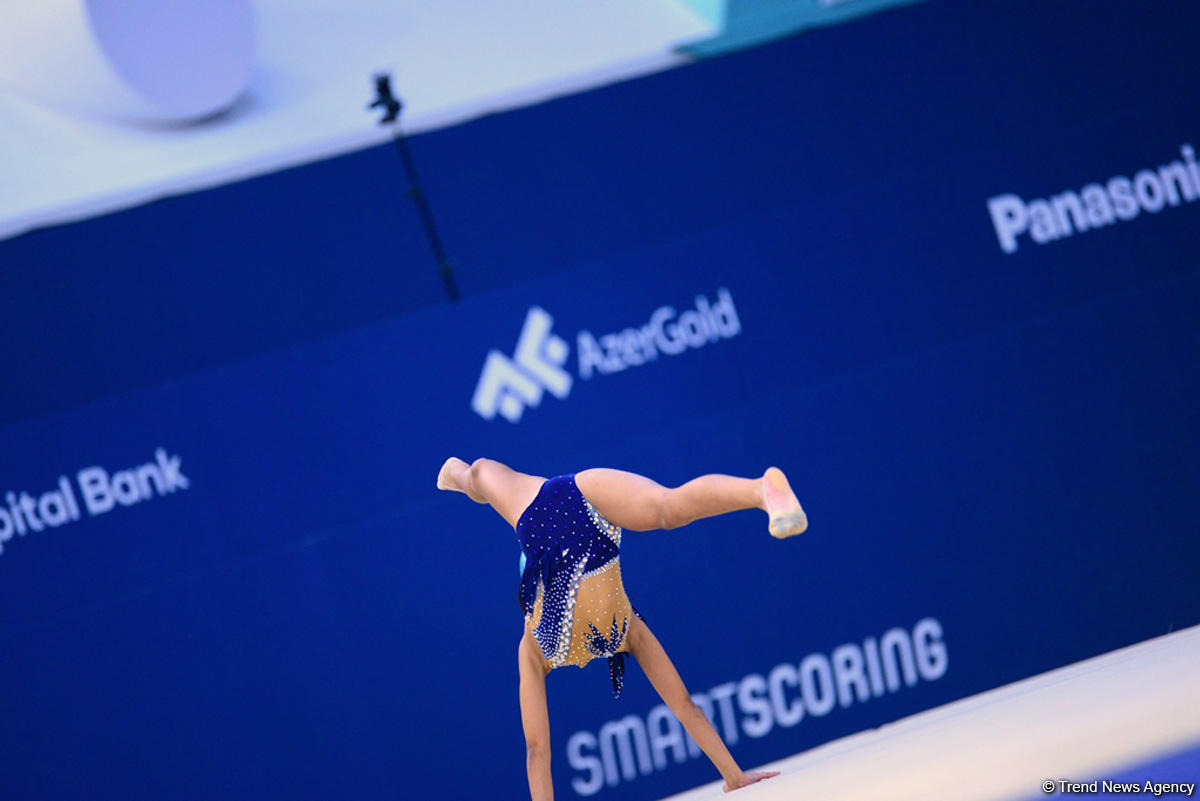 Rhythmic and aerobic gymnastics competitions underway at National Gymnastics Arena in Baku (PHOTO)