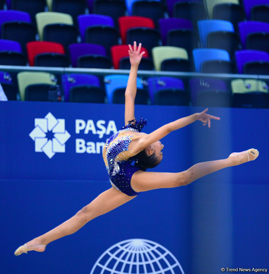 Rhythmic and aerobic gymnastics competitions underway at National Gymnastics Arena in Baku (PHOTO)