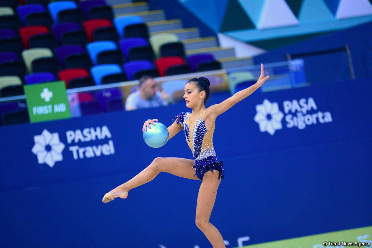 Rhythmic and aerobic gymnastics competitions underway at National Gymnastics Arena in Baku (PHOTO)