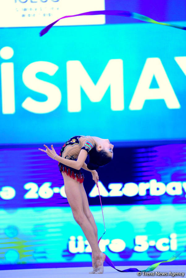 Rhythmic and aerobic gymnastics competitions underway at National Gymnastics Arena in Baku (PHOTO)