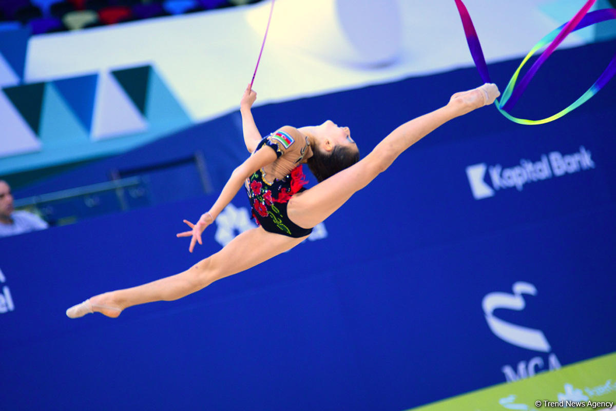 Rhythmic and aerobic gymnastics competitions underway at National Gymnastics Arena in Baku (PHOTO)