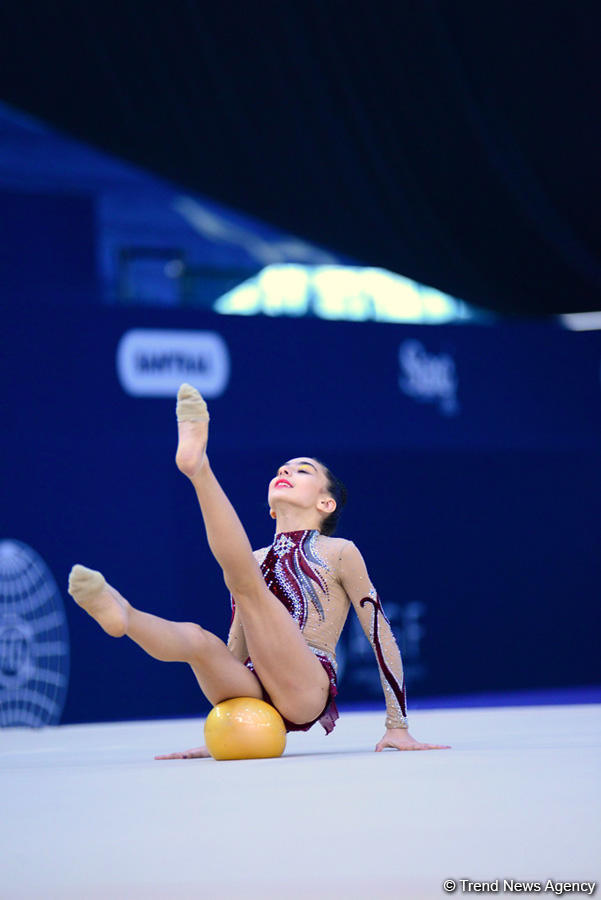 Rhythmic and aerobic gymnastics competitions underway at National Gymnastics Arena in Baku (PHOTO)