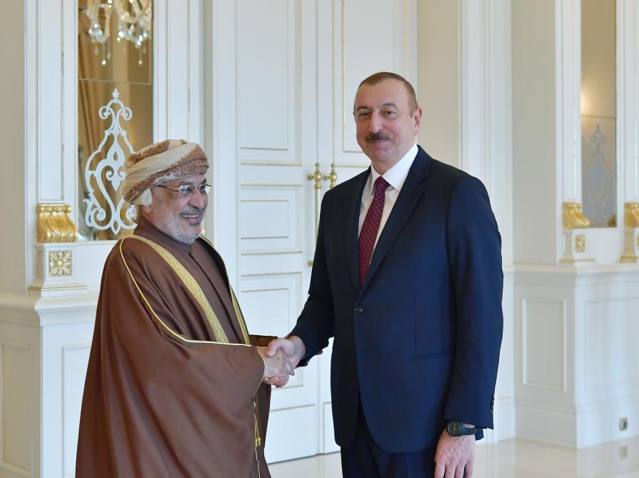 President Ilham Aliyev receives delegation led by President of Oman State Council (PHOTO)