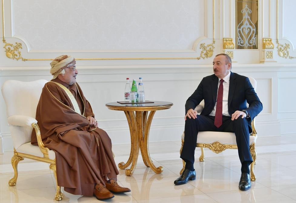 President Ilham Aliyev receives delegation led by President of Oman State Council (PHOTO)