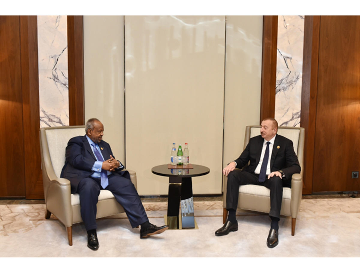 Ilham Aliyev meets Djiboutian President Ismail Omar Guelleh