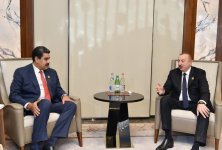 President Ilham Aliyev meets Venezuelan President Nicolas Maduro (PHOTO)