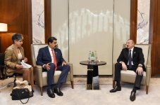 President Ilham Aliyev meets Venezuelan President Nicolas Maduro (PHOTO)