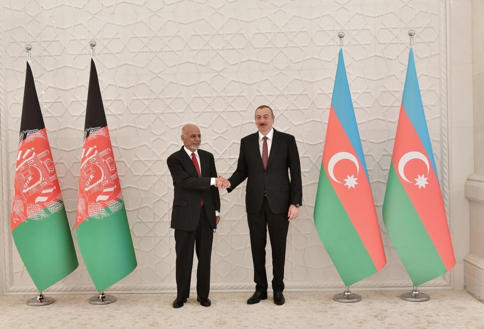 President Ilham Aliyev meets Afghan President Mohammad Ashraf Ghani (UPDATE)