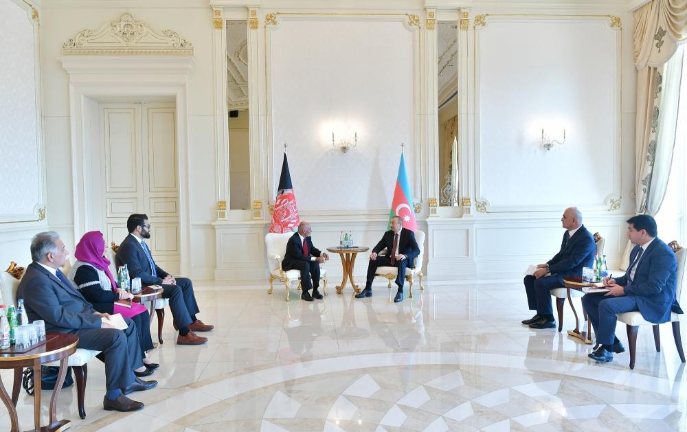 President Ilham Aliyev meets Afghan President Mohammad Ashraf Ghani (UPDATE)