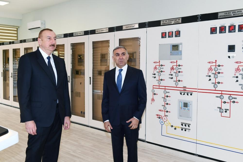 President Ilham Aliyev launches newly renovated “Gabala” power substation (PHOTO)