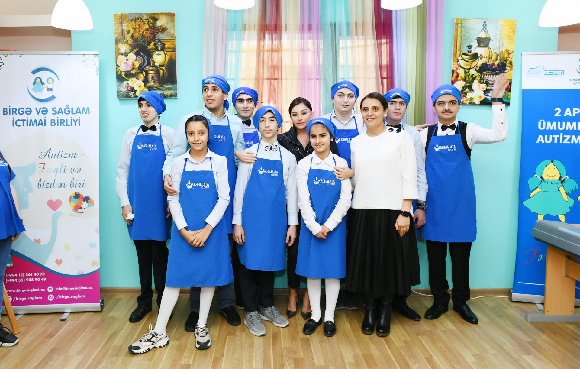 Azerbaijan's First VP visits Rehabilitation Center for children with autism (PHOTO)