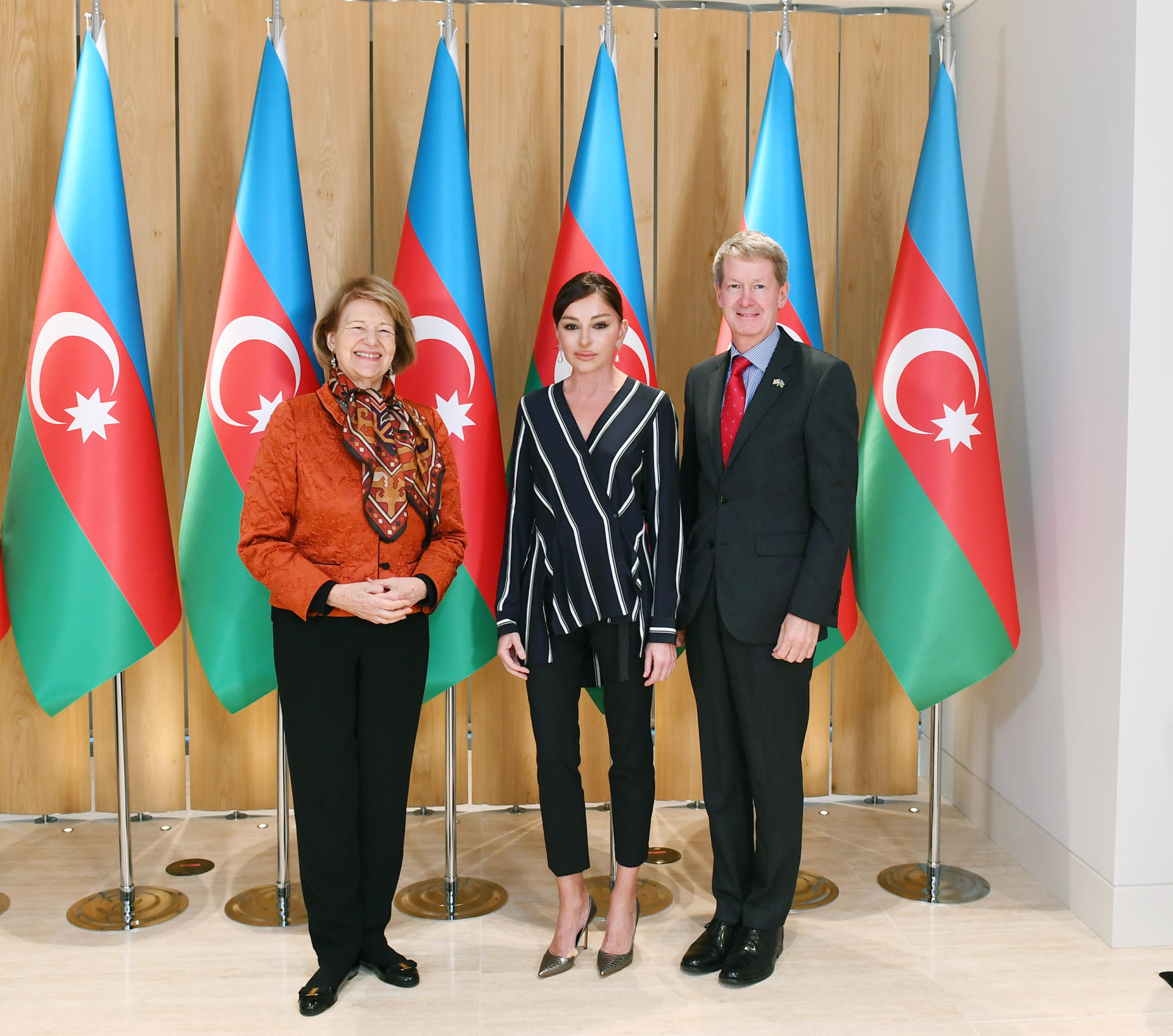 Azerbaijan's First VP meets with UK PM's trade envoy to Azerbaijan (PHOTO)