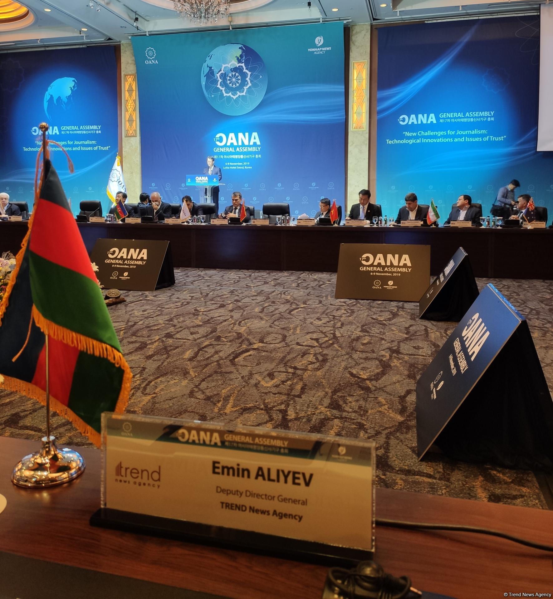 Trend News Agency taking part in 17th OANA General Assembly in Seoul (PHOTO)