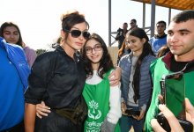 Azerbaijani president, first lady attend tree-planting campaign in Khatai district, Baku (PHOTO)