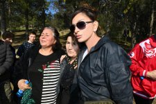 Azerbaijani president, first lady attend tree-planting campaign in Khatai district, Baku (PHOTO)