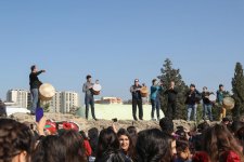 Azerbaijani president, first lady attend tree-planting campaign in Khatai district, Baku (PHOTO)