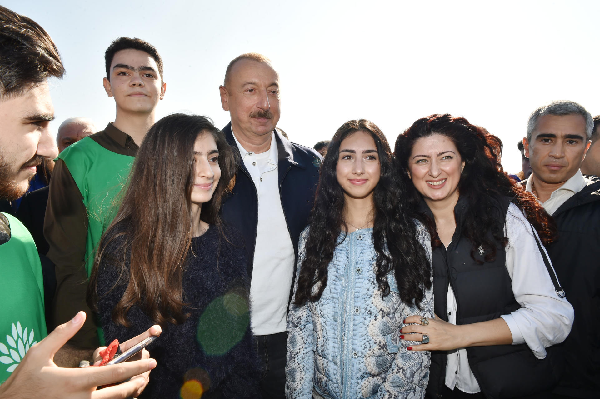 Azerbaijani president, first lady attend tree-planting campaign in Khatai district, Baku (PHOTO)