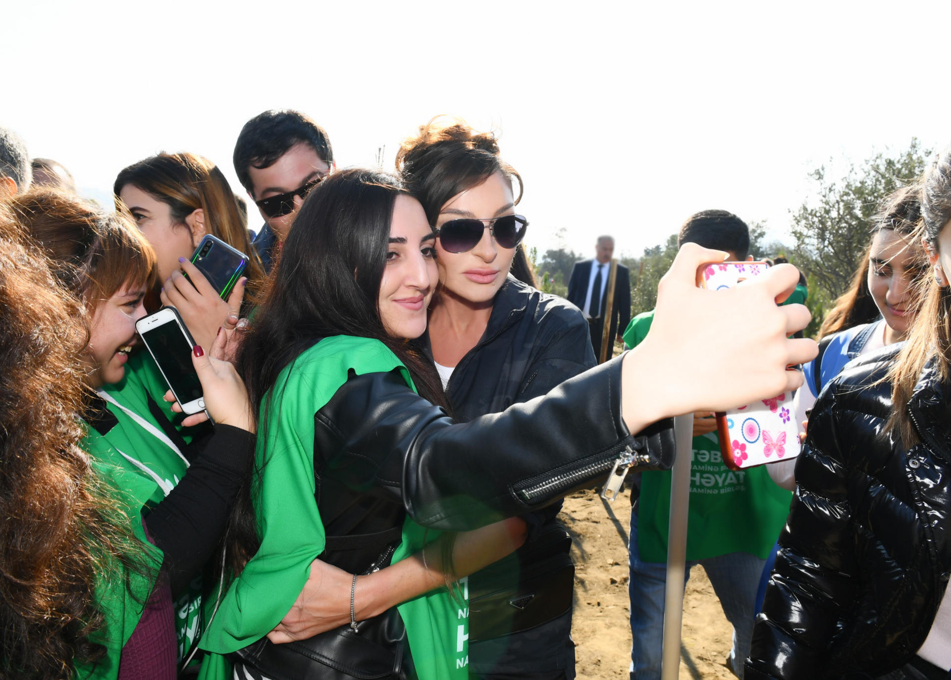 Azerbaijani president, first lady attend tree-planting campaign in Khatai district, Baku (PHOTO)